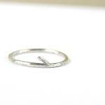 Branch Ring. Simple Minimalist Sterling Silver..